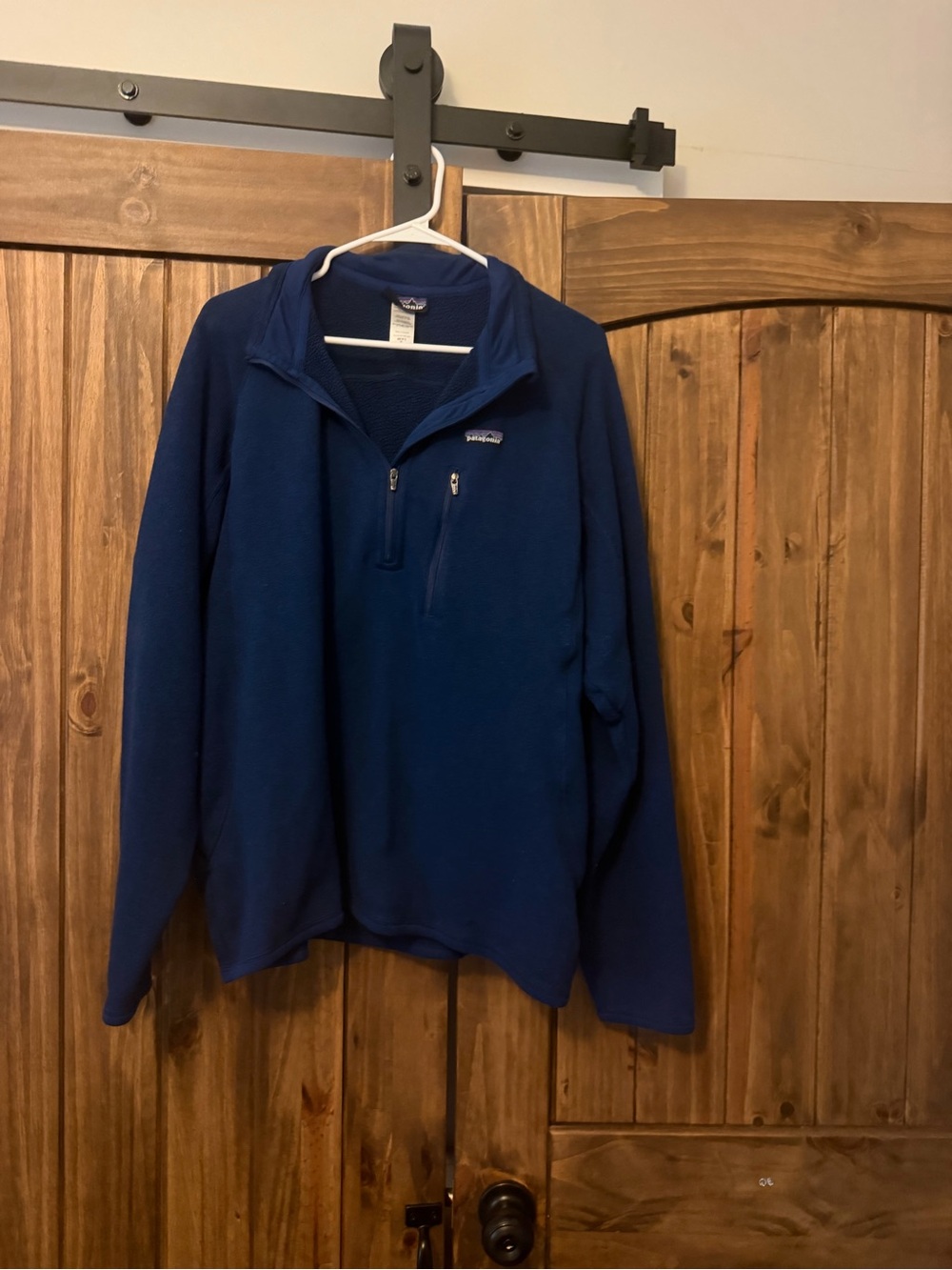 Patagonia Navy Quarter-Zip Fleece Pullover